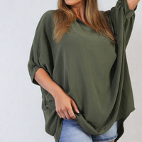 Balloon Sleeve Oversized Top