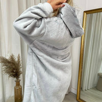 Oversized Fluffy Winter Blanket Hoodie