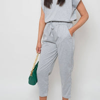 Short Sleeve Boxy Lounge Wear Co-ord Set