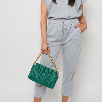 Short Sleeve Boxy Lounge Wear Co-ord Set