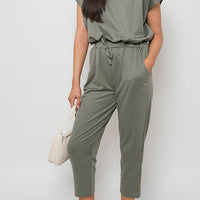 Short Sleeve Boxy Lounge Wear Co-ord Set