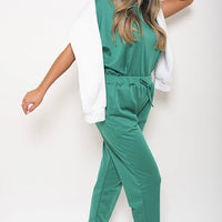 Short Sleeve Boxy Lounge Wear Co-ord Set