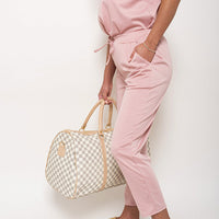 Short Sleeve Boxy Lounge Wear Co-ord Set