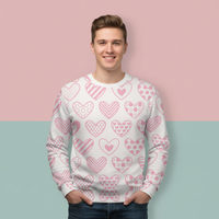 Heart Sweater | Pretty Aesthetic Graphic Unisex Pullover