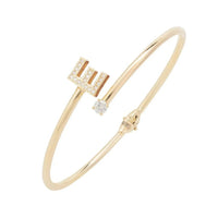 Initial Bangle Gold E-0