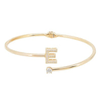 Initial Bangle Gold E-2