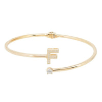 Initial Bangle Gold F-2