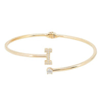Initial Bangle Gold I-2
