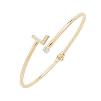 Initial Bangle Gold L-0