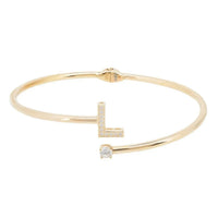 Initial Bangle Gold L-2