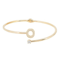 Initial Bangle Gold O-2