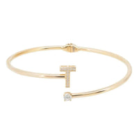 Initial Bangle Gold T-2