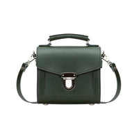 Handmade Leather Sugarcube Handbag - Ivy Green-0