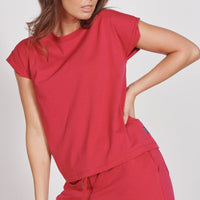 Esme Magenta Loungewear Soft Touch Tee-2