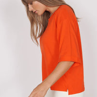 Gabi Red Classic Oversized T-Shirt-1