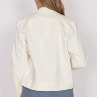 Gaia Cream Oversized Button Up Cropped Jacket-3