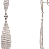 Latelita Long Drop Earrings Silver-1