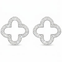 Open Clover Earrings-5