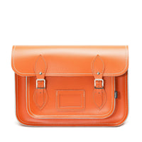 Handmade Leather Satchel - Orange-0