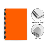 Plain Orange A5 Spiral Notebook