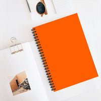 Plain Orange A5 Spiral Notebook