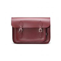 Handmade Leather Satchel - Oxblood Red-5