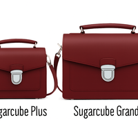 Handmade Leather Sugarcube Handbag - Oxblood-2