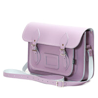 Handmade Leather Satchel - Pastel Violet-2