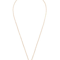 Petite Drop Necklace Rosegold Rose Quartz-2