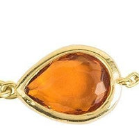 Pisa Mini Teardrop Bracelet Gold Citrine-3