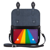Leather Midi Satchel - Pride-3