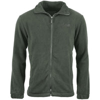 Game EN206 Stealth Fleece dark green jacket with a full zip, stand collar, and subtle chest logo