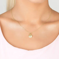 Scallop Mini Shell Necklace Gold-1