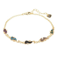 Seahorses Bracelet Gold-0