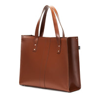 Handmade Leather Shopper - Chestnut-2