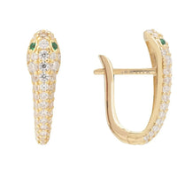 Snake Huggie Hoops Gold-0