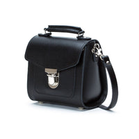 Handmade Leather Sugarcube Handbag - Black-2