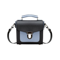 Handmade Leather Sugarcube Handbag - Mocha Mauve-0