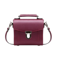 Handmade Leather Sugarcube Handbag - Oxblood-0