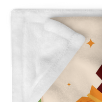 Orange Holiday Icon Halloween Blanket Fleece