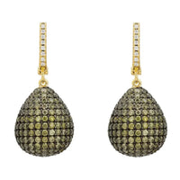 Valerie Pear Drop Gemstone Earrings Gold Peridot-0