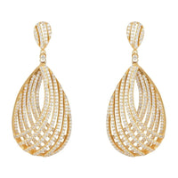 Vortex Teardrop Earring Gold-0
