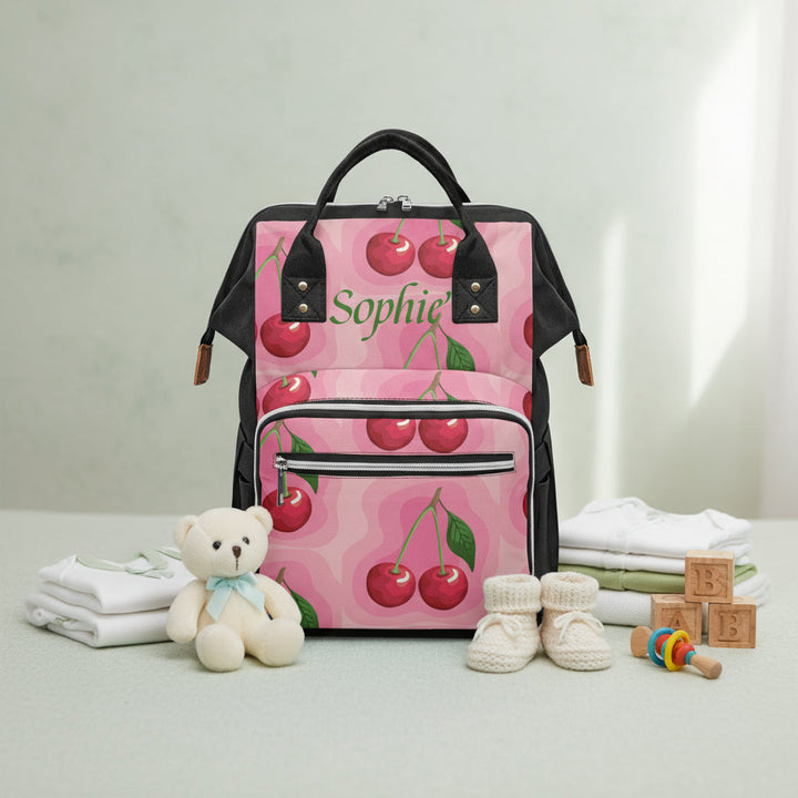 Personalized Cherry Diaper Bags & Mom Gifts