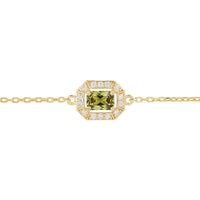 Whistledown Gemstone Bracelet Peridot Gold-2