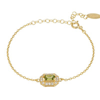 Whistledown Gemstone Bracelet Peridot Gold-0