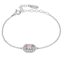 Whistledown Gemstone Bracelet Morganite Silver-0