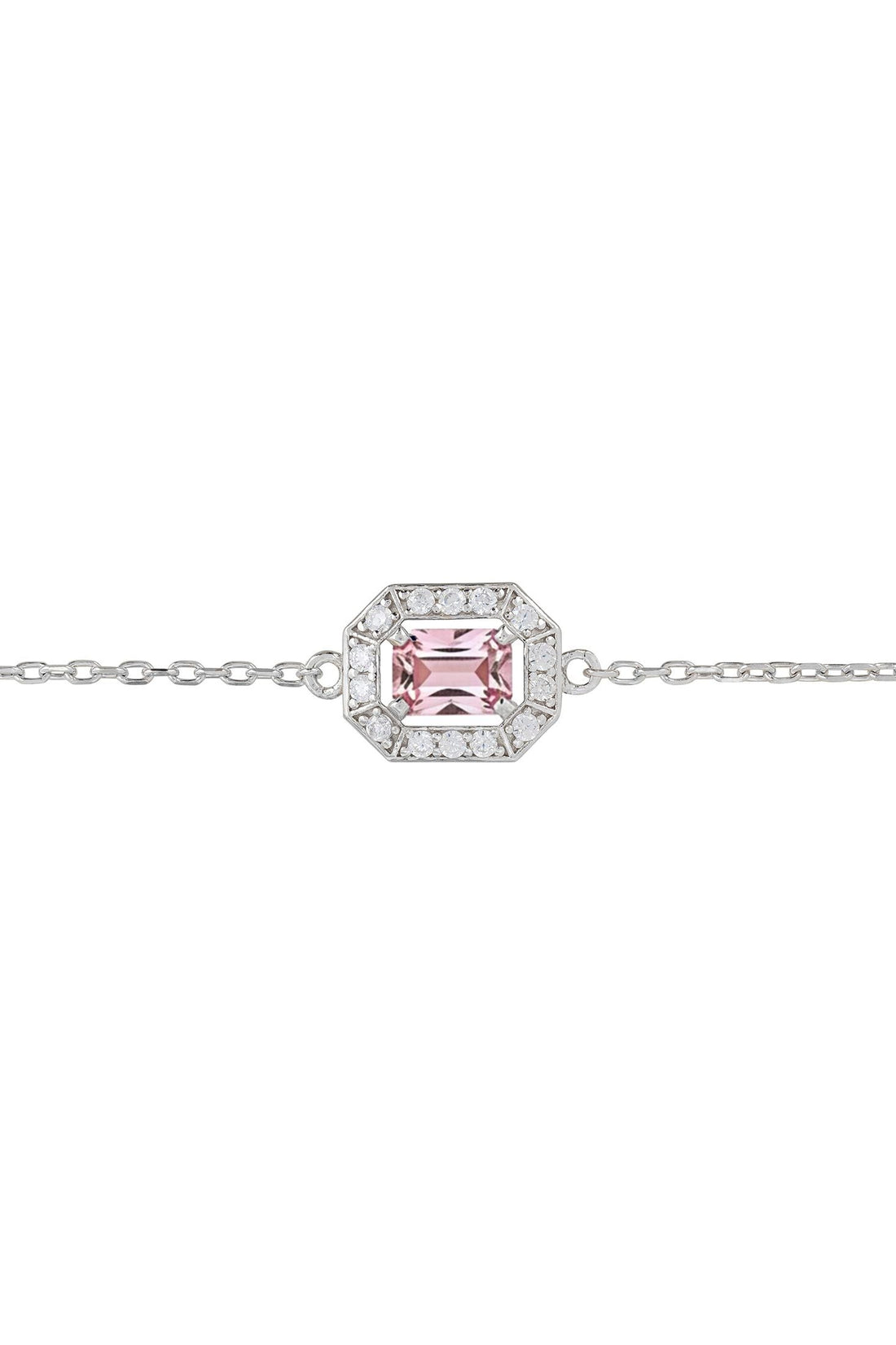 Whistledown Gemstone Bracelet Morganite Silver-2