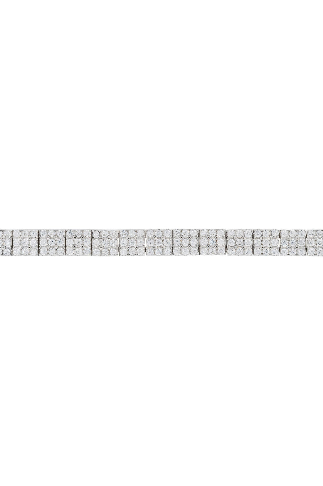 Charleston Art Deco Silver Tennis Bracelet-2