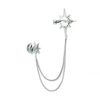 Andromeda Starburst Brooch With Pin Silver-3