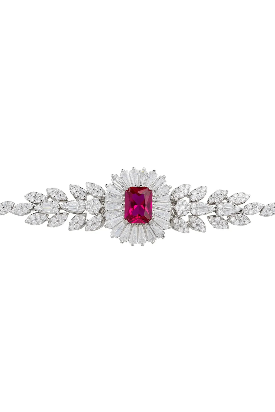 Countess Gemstone Bracelet Ruby Silver-2